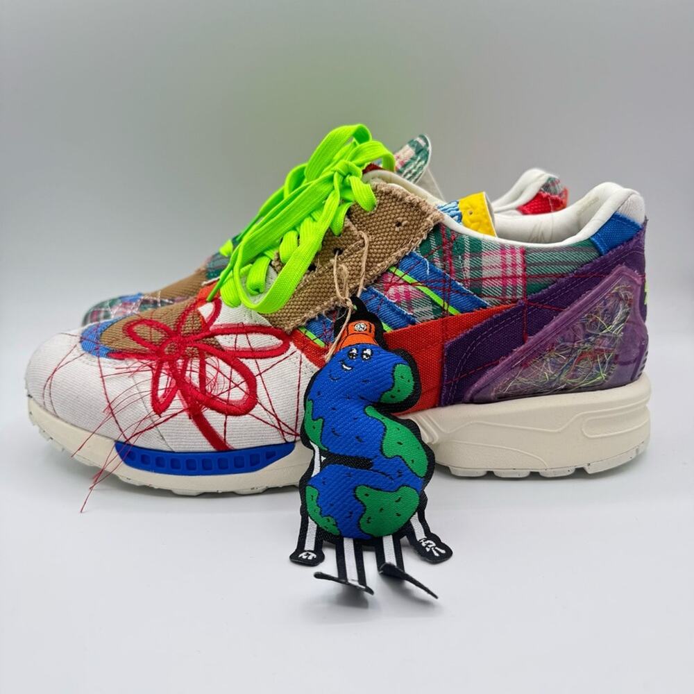 Adidas ZX 8000 x Super Earth Sean Wotherspoon Multicolor Sneakers Men’s Size 9.5 - Picture 4 of 8